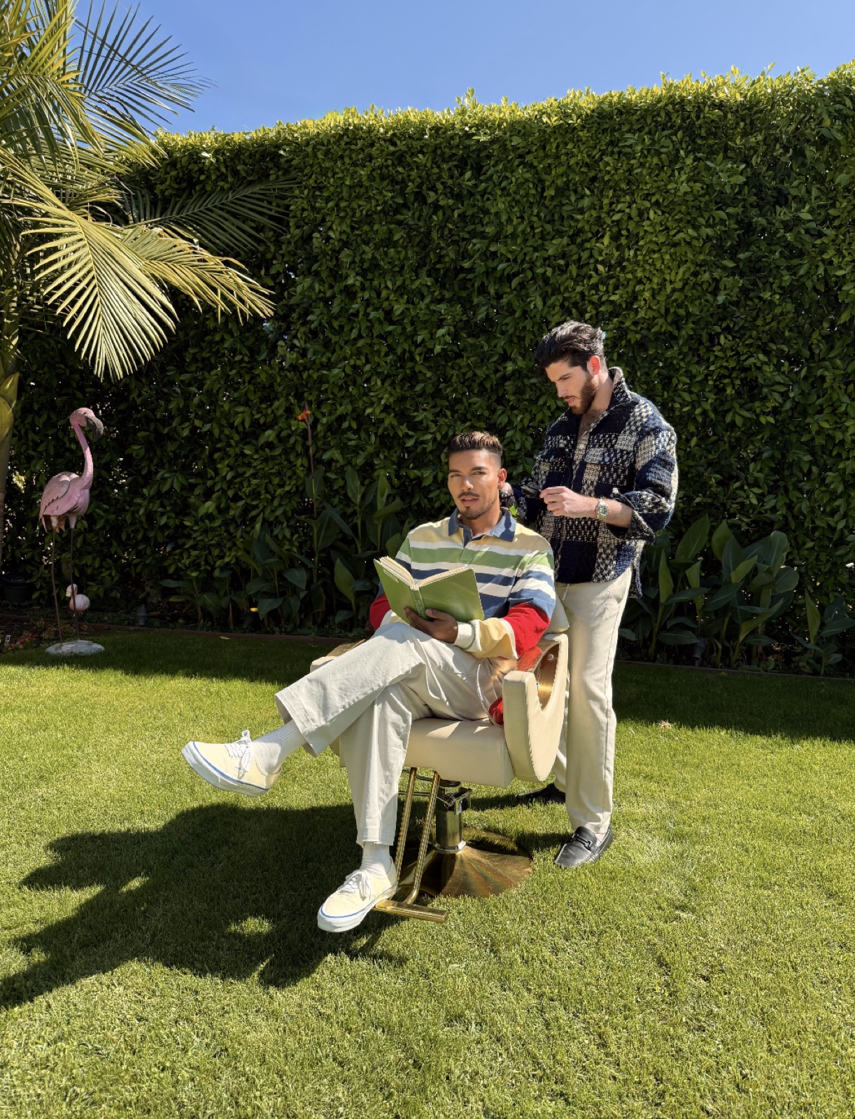Tony D’Aniello in his Hollywood garden studio, 2026